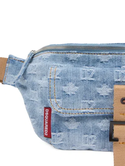 Dsquared2 Monogram-patterned Belt Bag In Red
