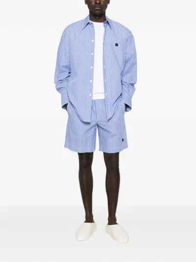 条纹LOGO贴花短裤