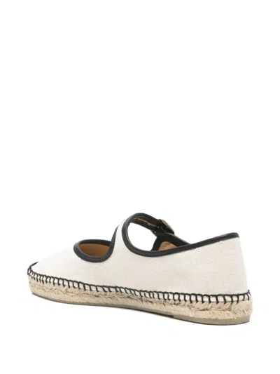 Castaã±er Padua Flat Espadrilles In Neutral