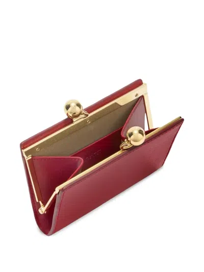 Furla Dots Small Compact Wallet In Red
