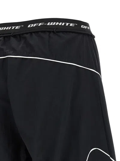 Off-white Off White Black Polyester Trousers In Black