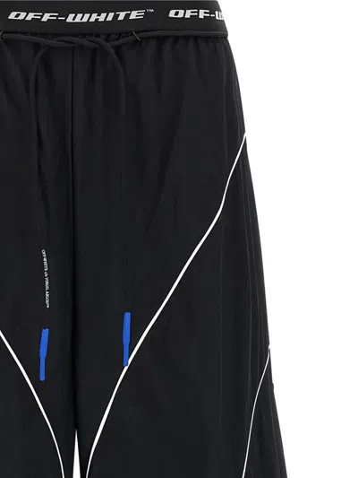 Off-white Off White Black Polyester Trousers In Black