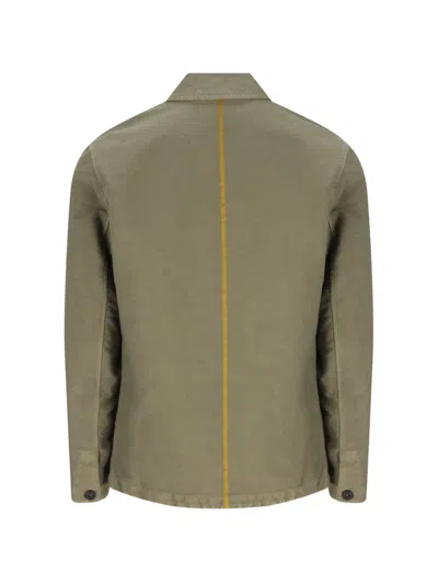 Massimo Osti Studio Patch-pocket Jacket In Green