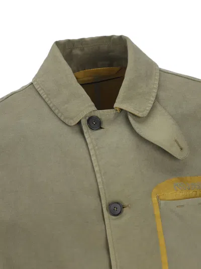 Massimo Osti Studio Patch-pocket Jacket In Green