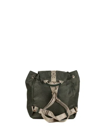 Borbonese Medium Fold Backpack In Green