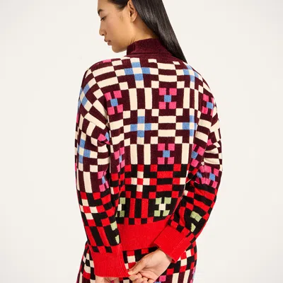 La Doublej Byte Turtleneck Sweater In Red