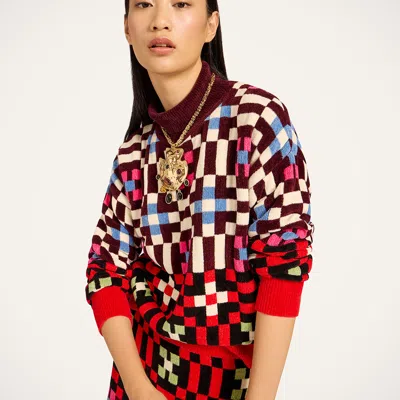 La Doublej Byte Turtleneck Sweater In Red