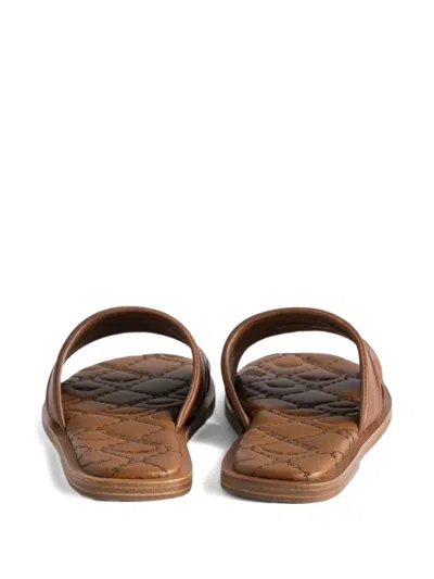 Zadig & Voltaire Beach Monogram Quilted Mule In Brown
