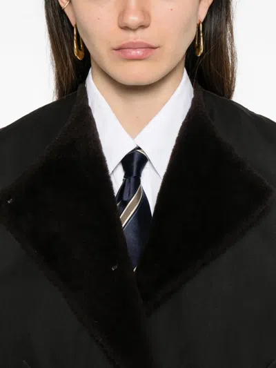 Pre-owned Hermes 2000s Double-breasted Jacket In Black