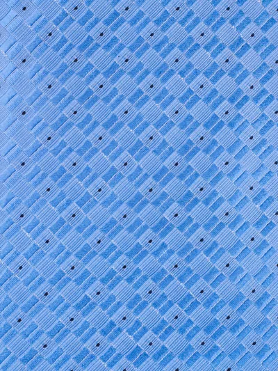 Brioni Patterned Tie In Blue