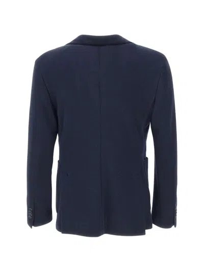 Manuel Ritz Patch-pocket Single-breasted Blazer In Blue