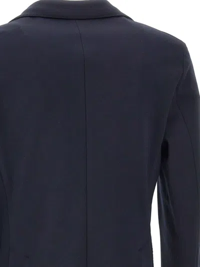 Manuel Ritz Patch-pocket Single-breasted Blazer In Blue