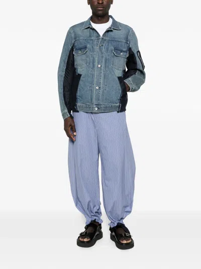 Sacai Panelled Pocket Jacket In Multi