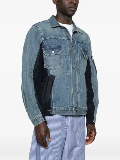 Sacai Panelled Pocket Jacket In Multi