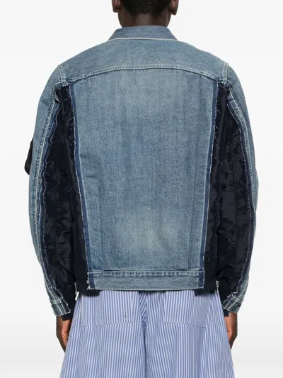 Sacai Panelled Pocket Jacket In Multi