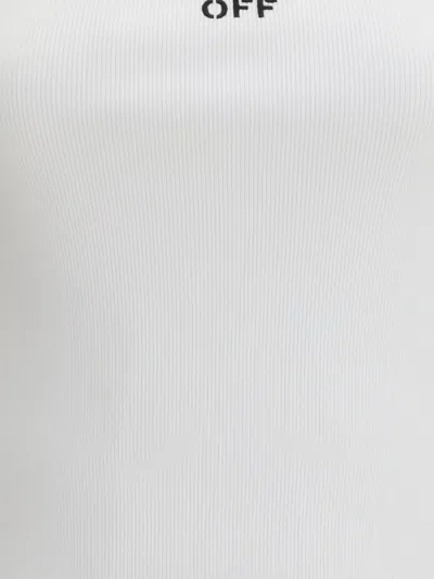 Off-white Off White Off Stamp Rib Tank Top White Black