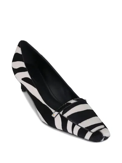 Khaite Celia Zebra-print Pumps In Black