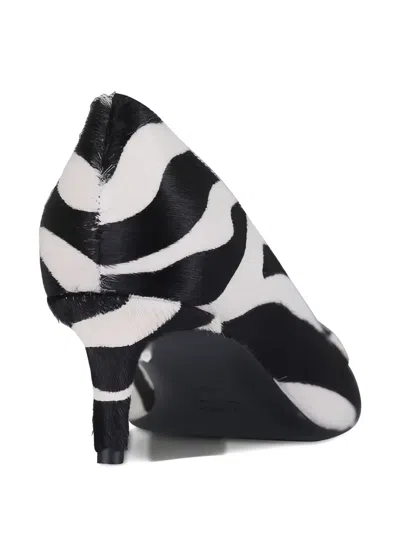 Khaite Celia Zebra-print Pumps In Black