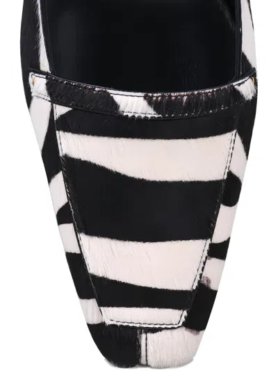 Khaite Celia Zebra-print Pumps In Black