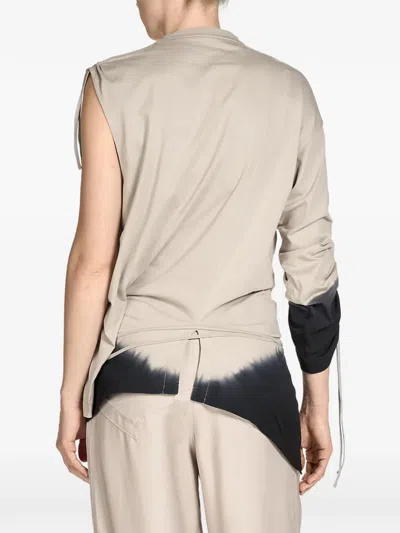 Y-3 Dip-dye Effect T-shirt In Neutral