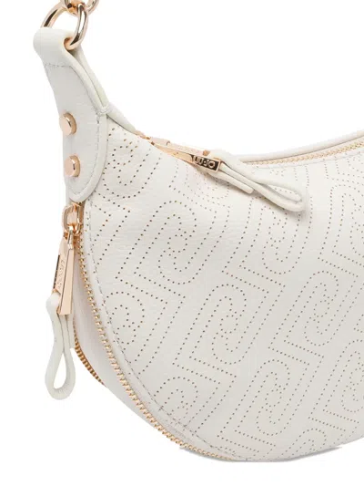 Liu •jo Removable-handle Logo-patterned Shoulder Bag In White