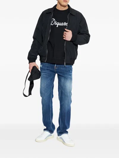 Dsquared2 Long Sleeve Jacket In Black