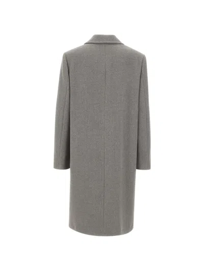 Kaos Double-breasted Coat In Gray