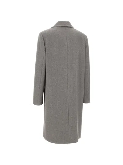 Kaos Double-breasted Coat In Gray