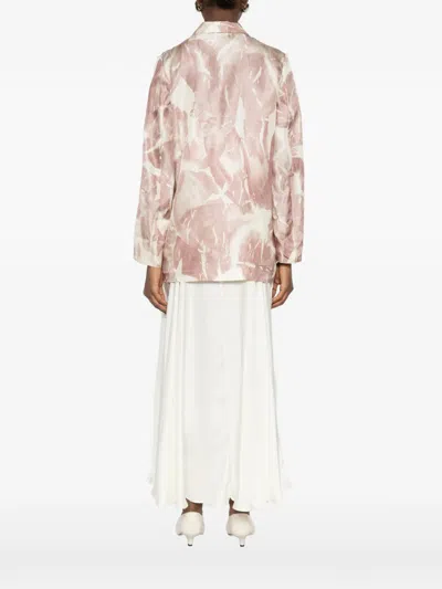 Alysi Printed Single Breasted Jacket In Neutral