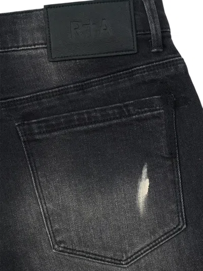 Rta Clayton Paint Splatter Ripped Skinny Jeans In Black | ModeSens