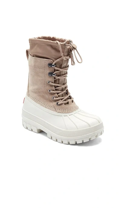Hunter Skylar Waterproof Duck Boot In Neutral