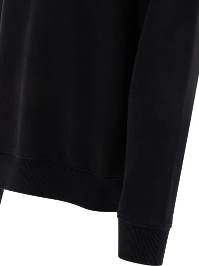 Ami Alexandre Mattiussi Ami Paris Men Black Crewneck Sweater With Adc Embroidery On The Front In Wool Blend Man In Multi