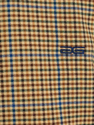 Gestuz Check-pattern Bomber Jacket In Brown