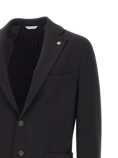 Manuel Ritz Single-breasted Blazer In Black