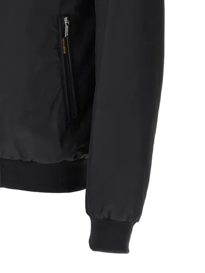 Moorer Manetti Polyester Jacket High Collar In Blue