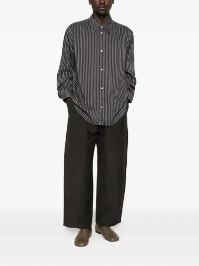 Studio Nicholson Drawstring Trousers In Black