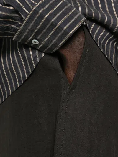 Studio Nicholson Drawstring Trousers In Black