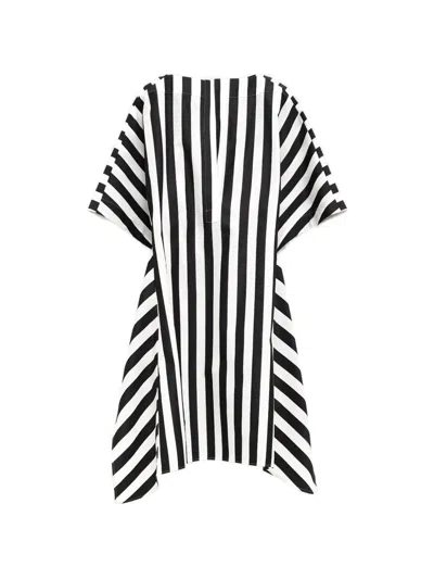 Jacquemus Womens Jacquard Medium Stripes Moisson Striped Cotton And Silk Tunic In Multi