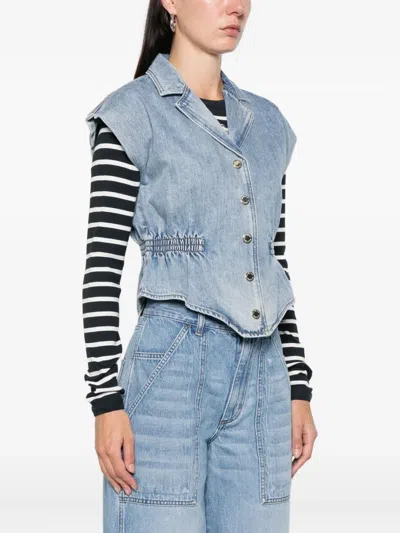 Sandro Button-up Shirt In Blue