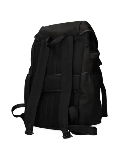 Hugo Boss Drawstring Zip Backpack In Black