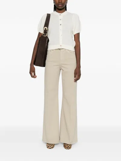 Dondup Five-pocket Belt-loop Jeans In Neutral