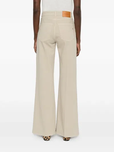 Dondup Five-pocket Belt-loop Jeans In Neutral