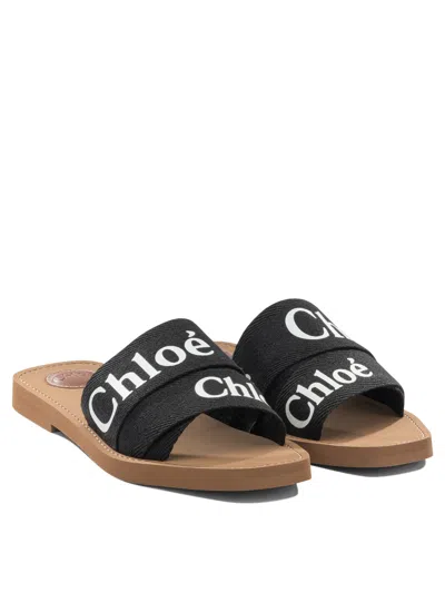 Chloé Woman Sandals Black Size 5 Polypropylene In Black