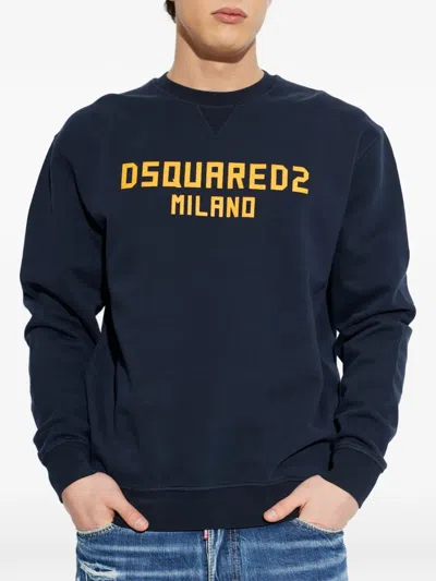 Dsquared2 Long-sleeved Sweatshirt In Blue