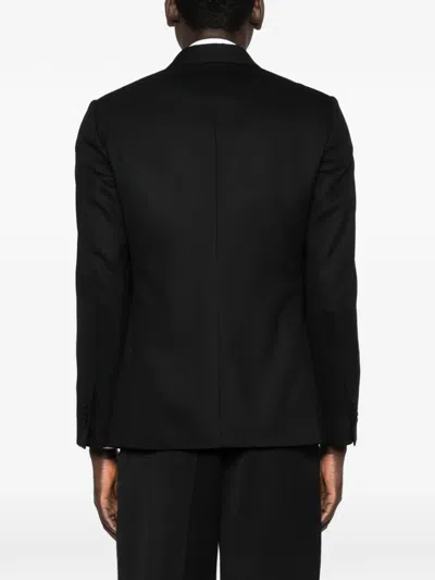 Lardini Shawl-collar Single-breasted Jacket In Black
