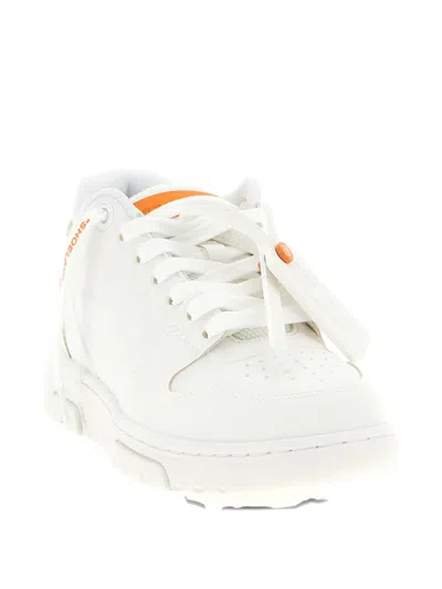 Off-white Out Of Office Molded Sneakers Orange In White