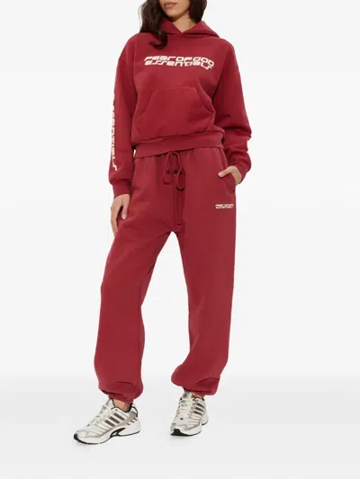 Essentials Drawstring Track Pants In Red