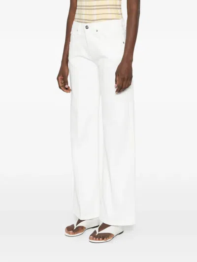 Dondup Belt-loop Button Jeans In White