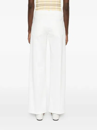 Dondup Belt-loop Button Jeans In White