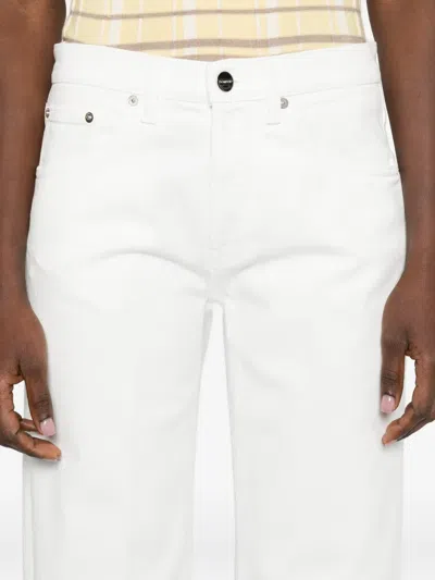 Dondup Belt-loop Button Jeans In White